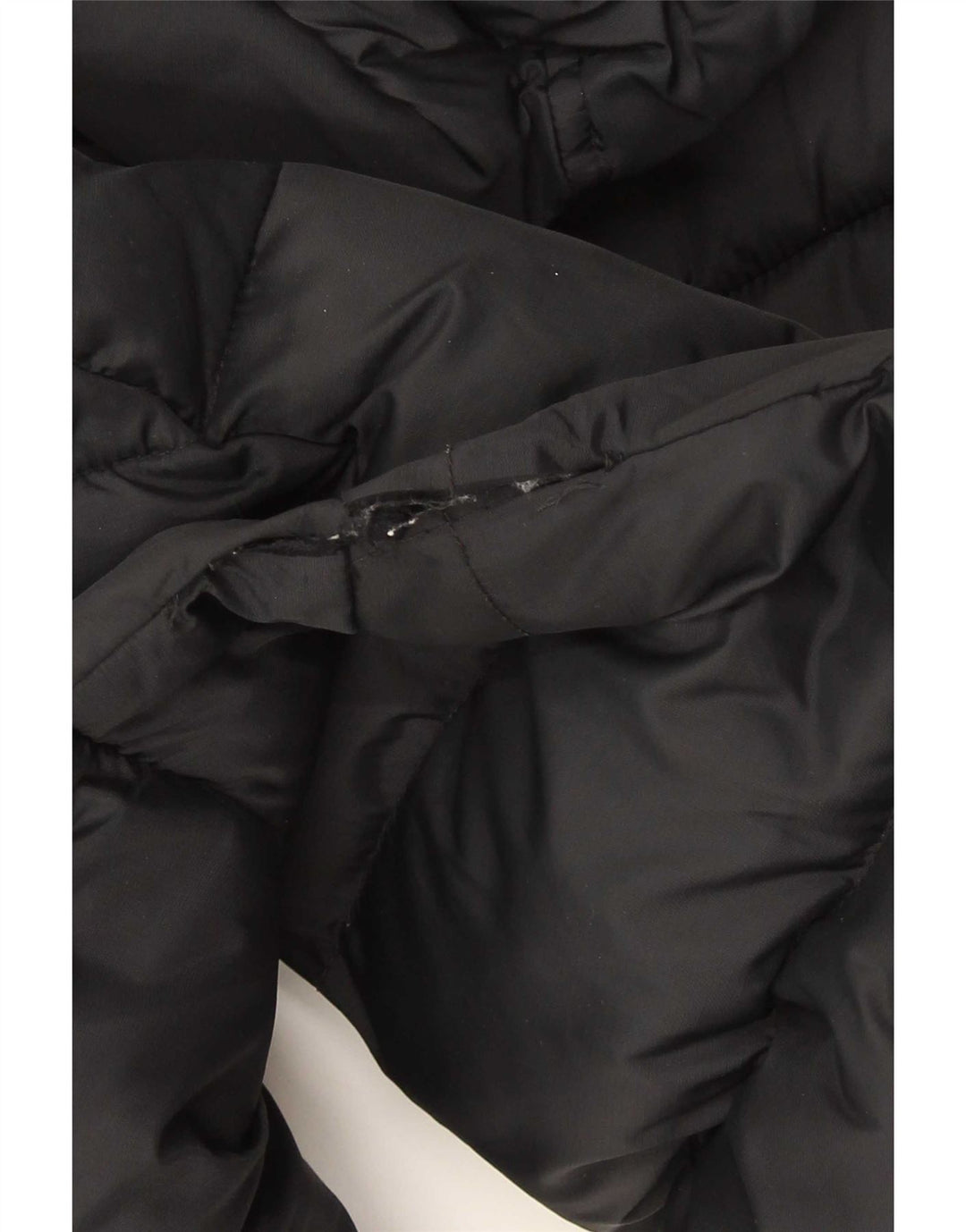 Under Armour Boys Hooded Padded Jacket 12-13 Years Black Nylon