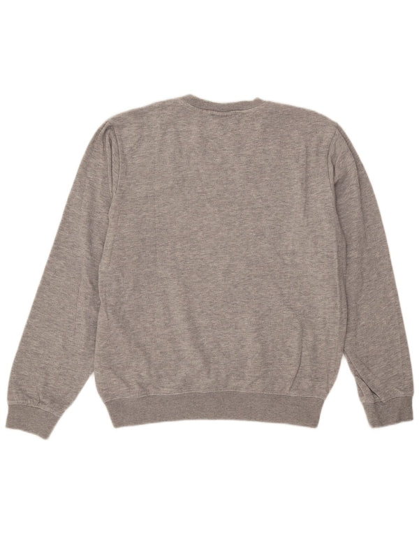 Kappa Mens Sweatshirt Jumper Medium Grey Flecked Cotton