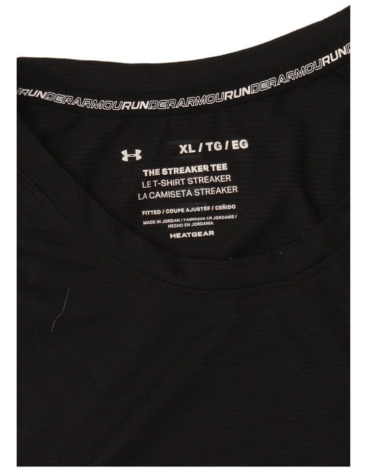 Under Armour Mens T-Shirt Top XL Black
