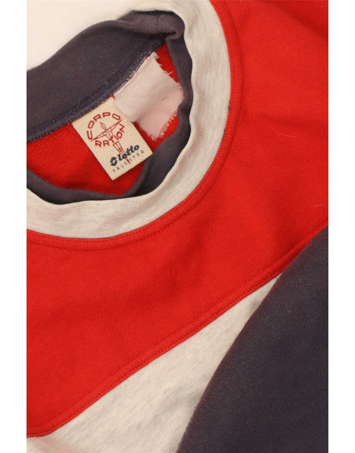 Lotto Mens Graphic Sweatshirt Jumper Large Multicoloured Colourblock