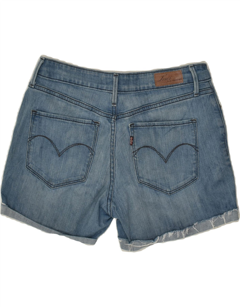 LEVI'S Womens Classic Distressed Denim Shorts UK 12 Medium W29 Blue Cotton | Vintage Levi's | Thrift | Second-Hand Levi's | Used Clothing | Messina Hembry 