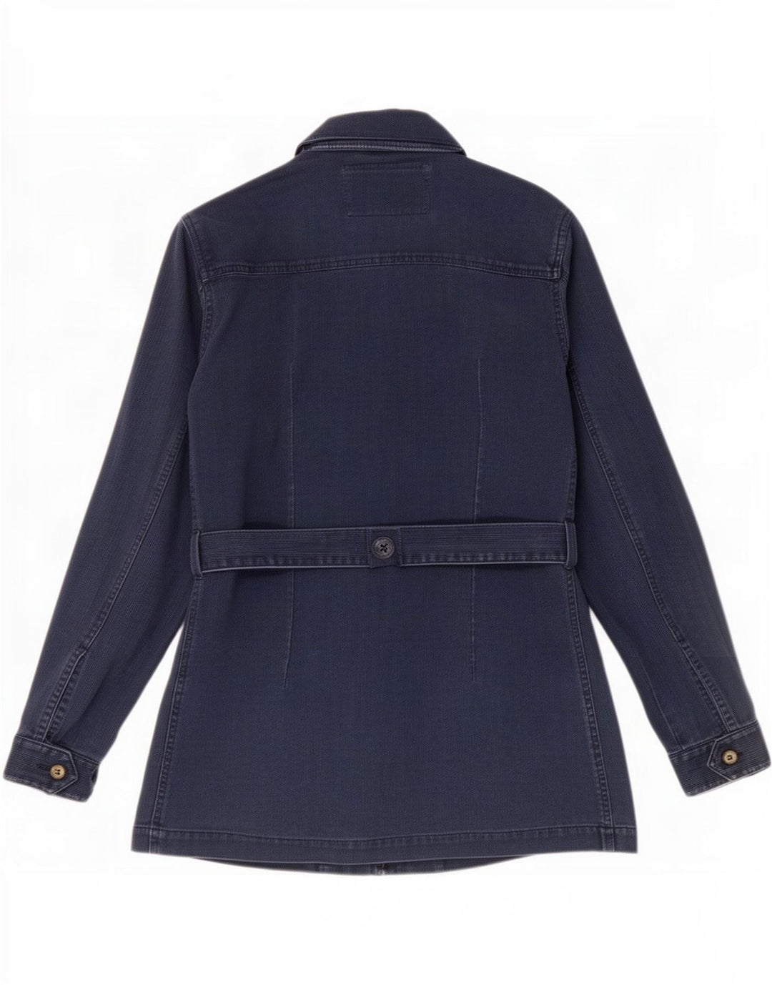 Rifle Womens Military Jacket UK 10 Small Navy Blue Cotton