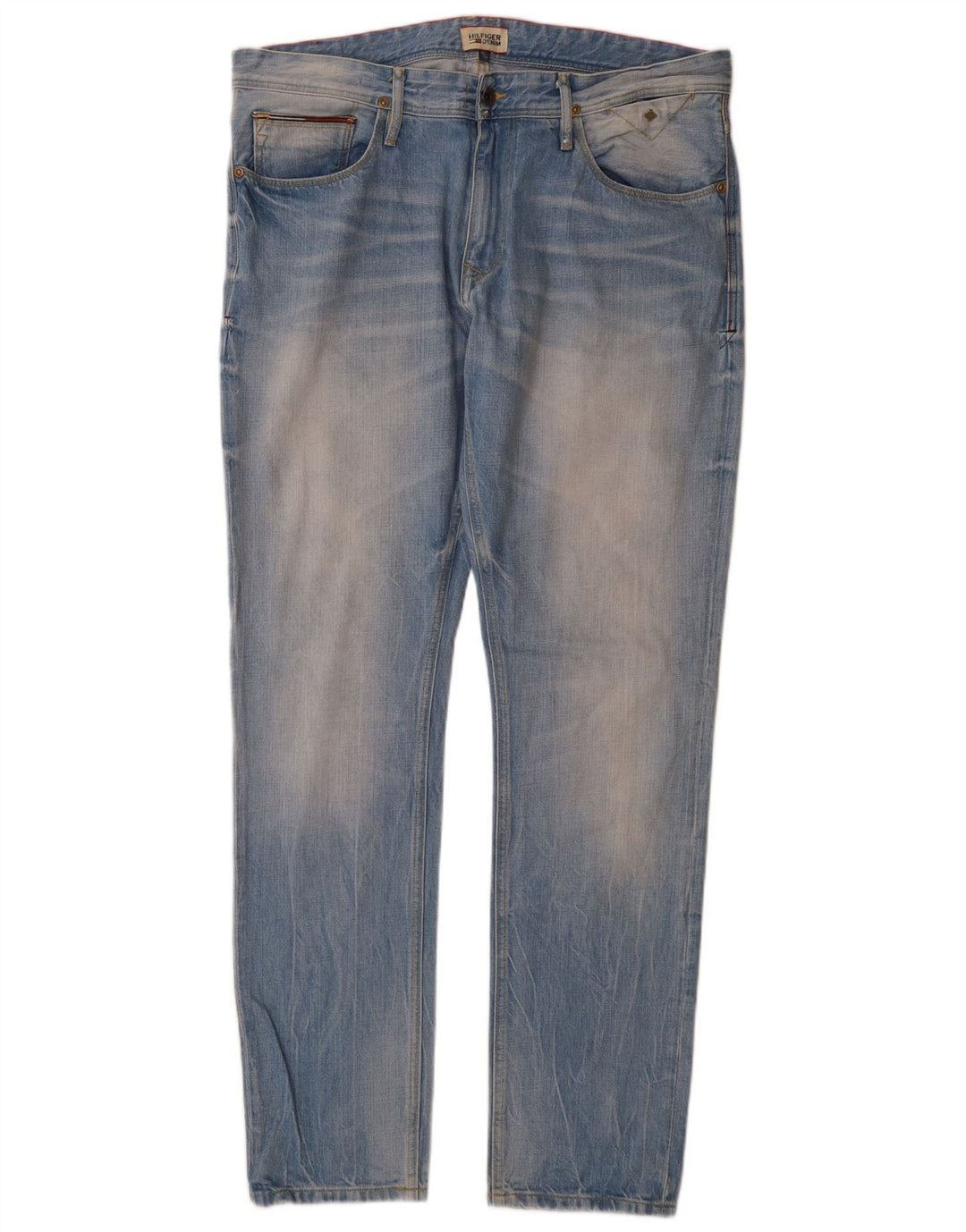 Tommy Hilfiger Mens Slim Jeans W36 L34 Blue Cotton