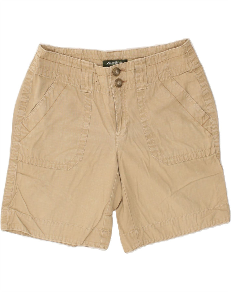 EDDIE BAUER Womens Cargo Shorts US 2 XS  W28  Beige Cotton | Vintage Eddie Bauer | Thrift | Second-Hand Eddie Bauer | Used Clothing | Messina Hembry 