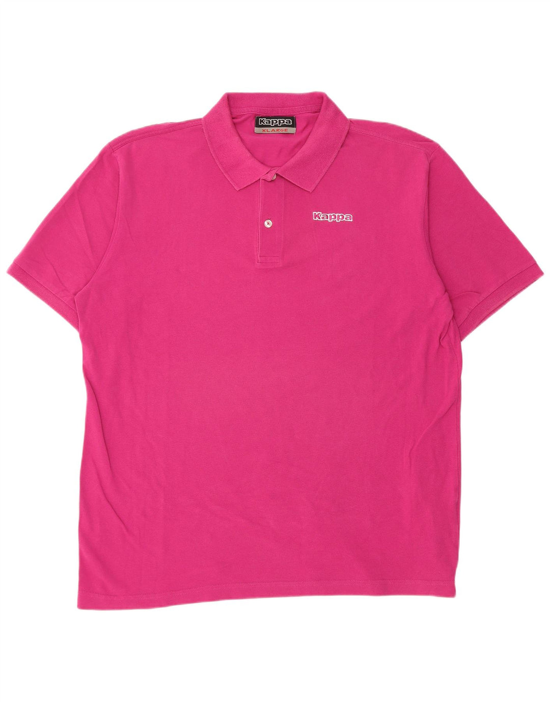 Kappa Mens Polo Shirt XL Pink Cotton