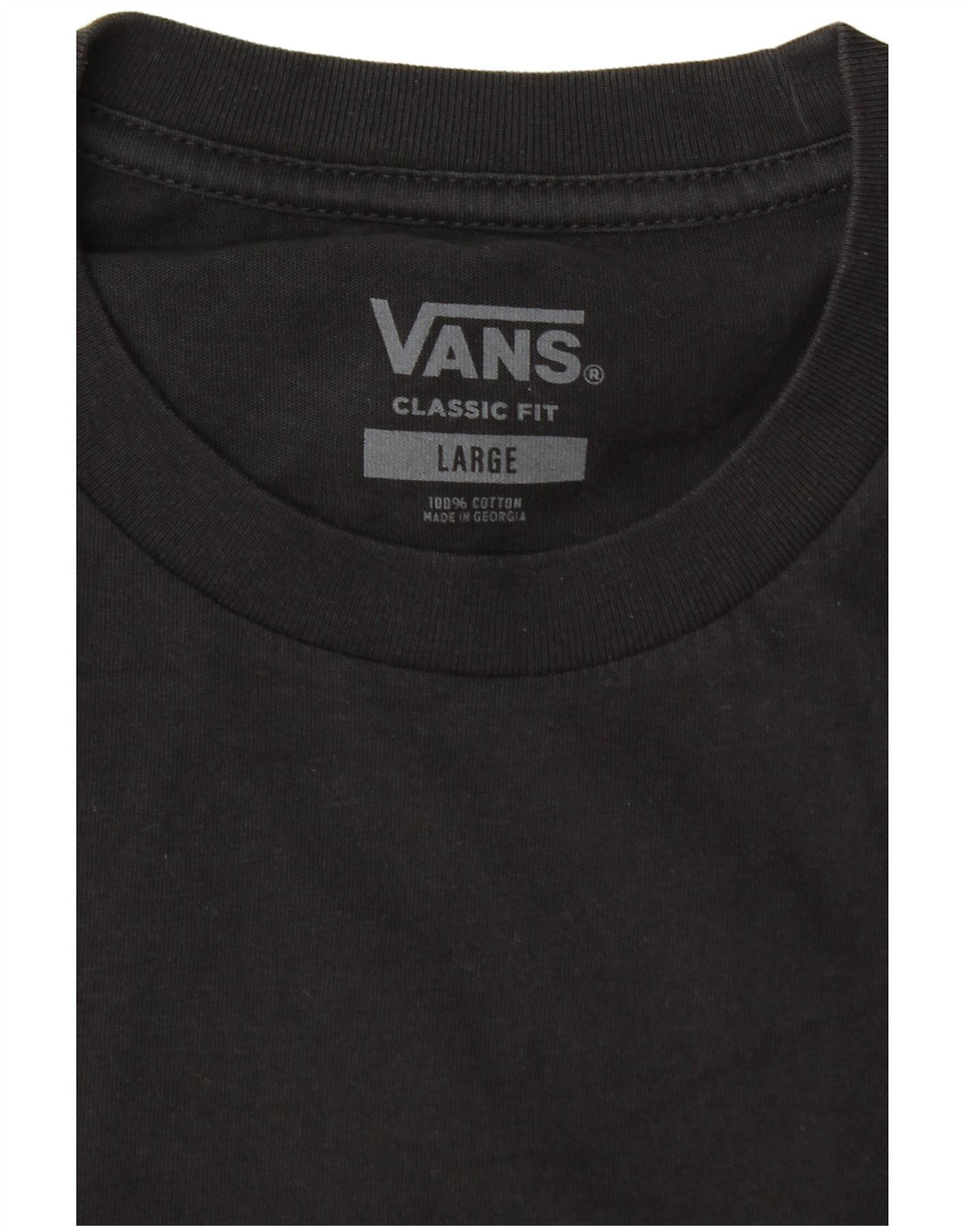 Vans Mens Classic Fit T-Shirt Top Large Black Colourblock