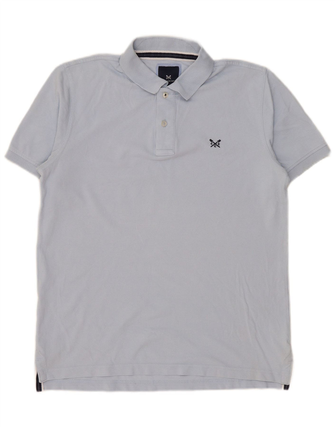 Crew Clothing Mens Polo Shirt Medium Blue Cotton