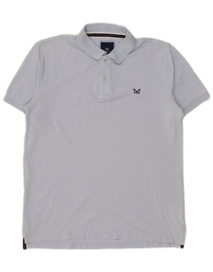 Crew Clothing Mens Polo Shirt Medium Blue Cotton
