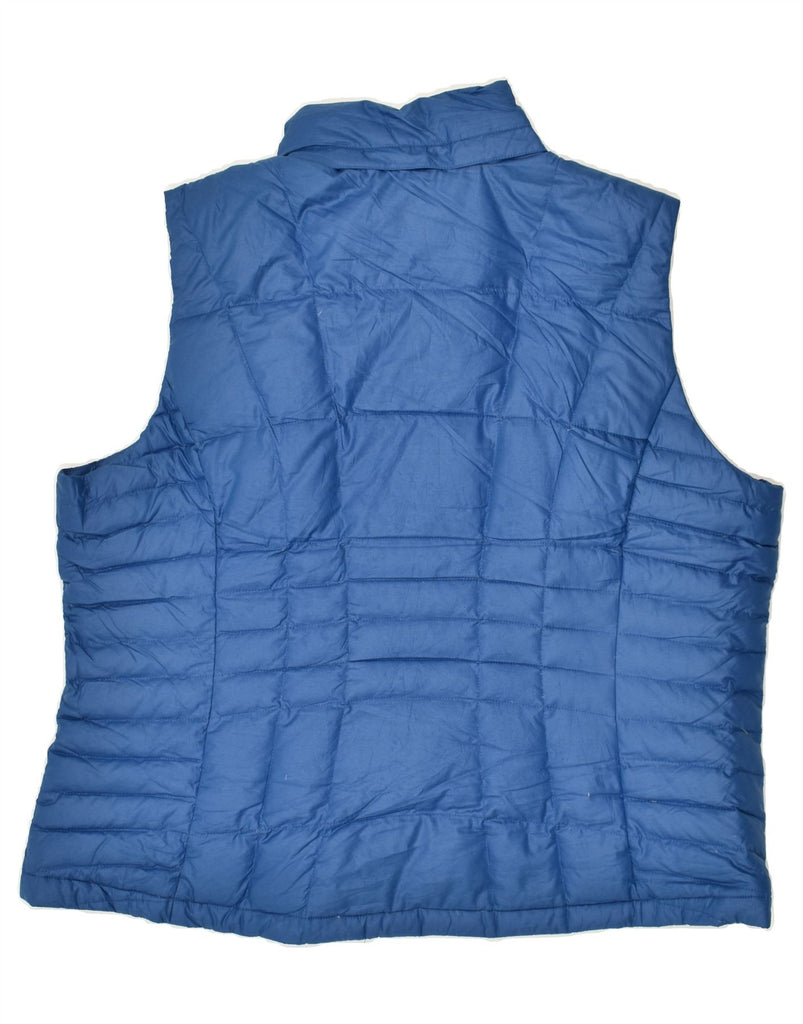 EDDIE BAUER Womens Padded Gilet UK 20 2XL Blue Polyester | Vintage Eddie Bauer | Thrift | Second-Hand Eddie Bauer | Used Clothing | Messina Hembry 