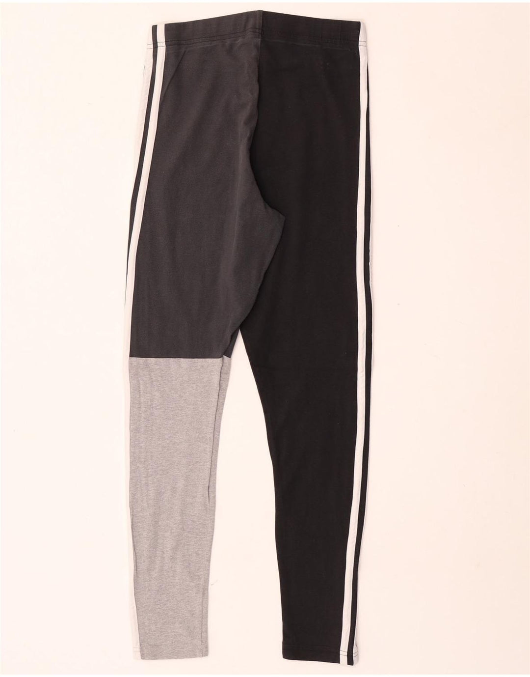Adidas Womens Leggings UK 8/10 Small  Black Colourblock