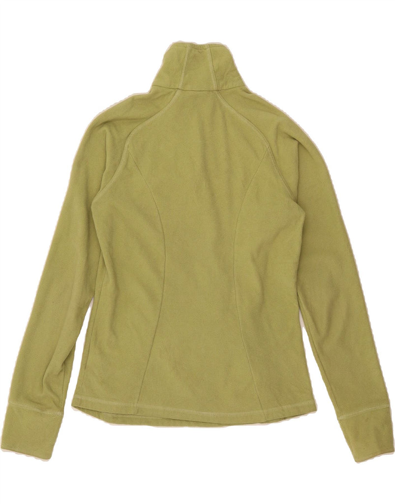 NIKE Womens Zip Neck Fleece Jumper US 8/10 Medium Green Polyester Vintage Nike and Second-Hand Nike from Messina Hembry 