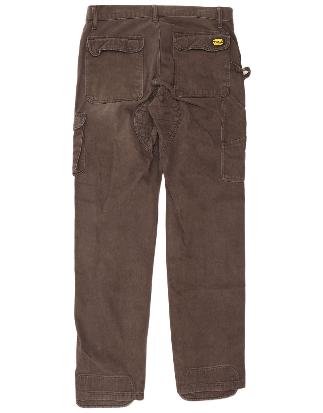 Diadora Mens Slim Cargo Trousers Large W34 L34 Grey Cotton