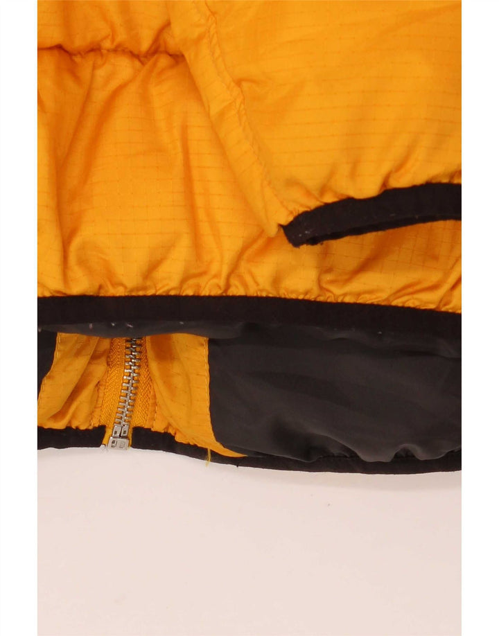 G-Star Womens Hooded Padded Jacket UK 14 Medium Yellow Polyester