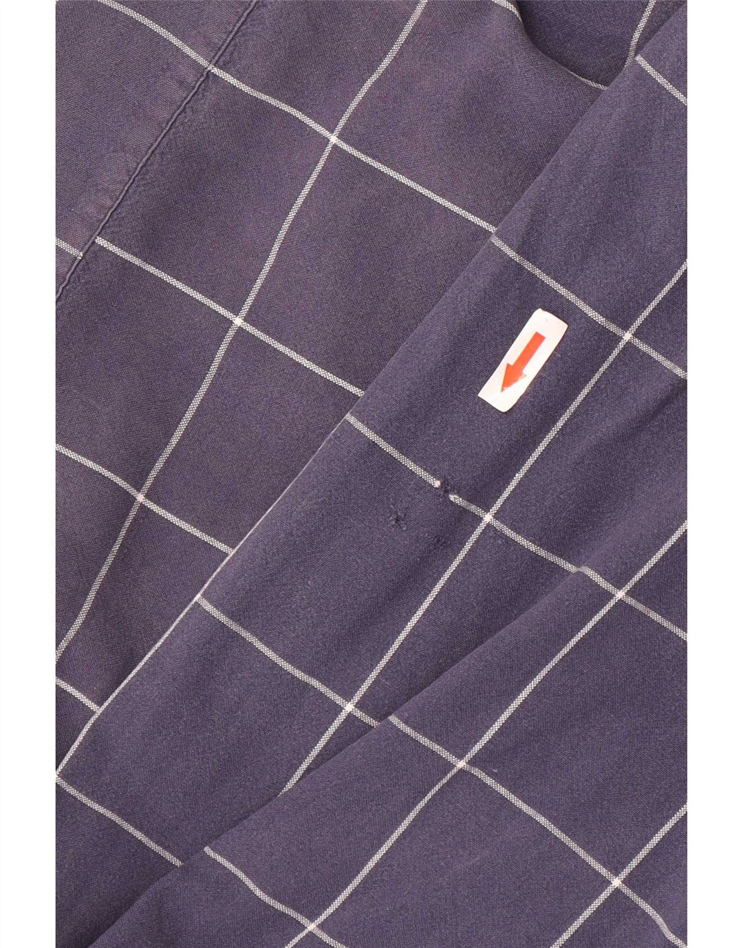 Polo Ralph Lauren Mens Shirt Large Navy Blue Check Cotton