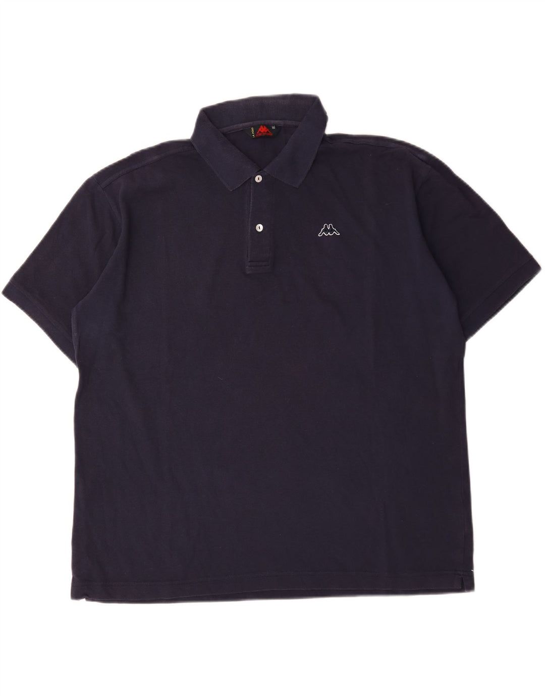 Kappa Mens Polo Shirt XL Navy Blue Cotton