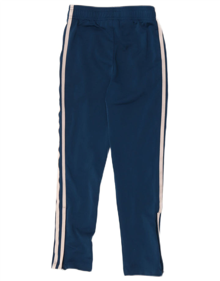 Adidas Girls Tracksuit Trousers 7-8 Years Navy Blue Polyester