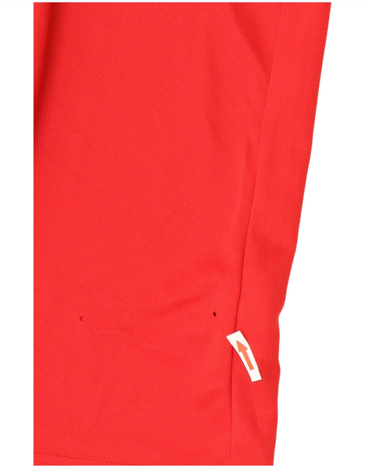 Adidas Mens Aeroready T-Shirt Top Medium Red Colourblock Polyester