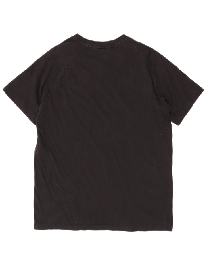 Champion Womens Graphic T-Shirt Top UK 14 Medium Black
