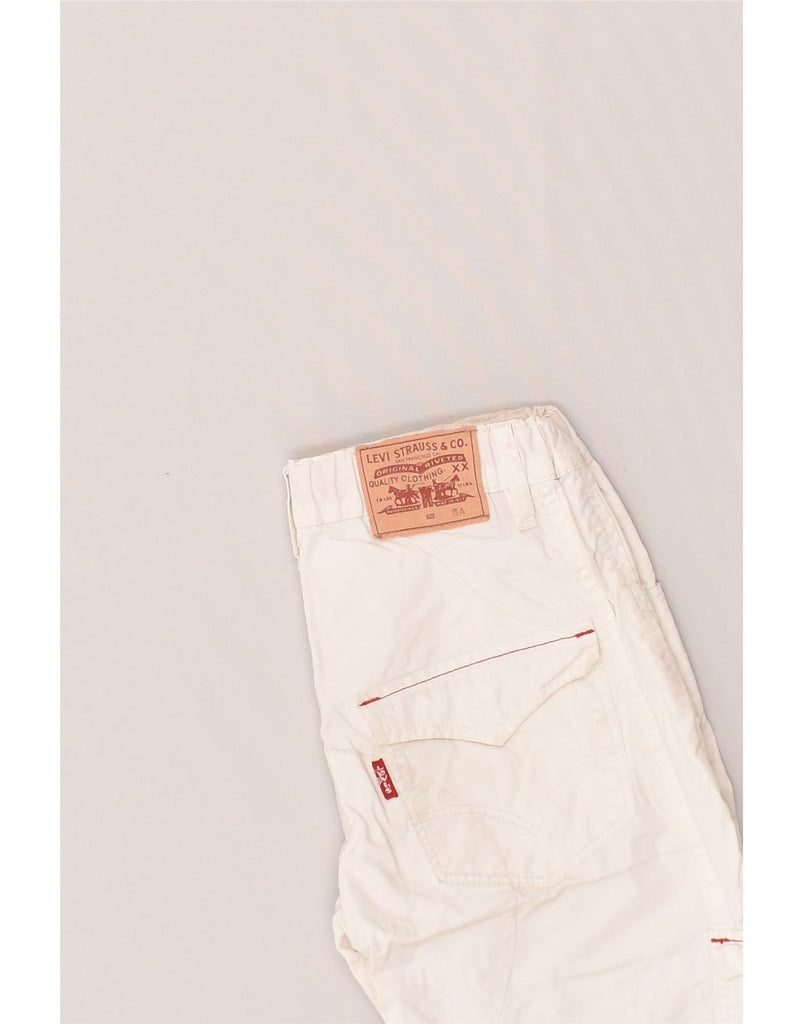 LEVI'S Boys Cargo Shorts 4-5 Years W24  White | Vintage Levi's | Thrift | Second-Hand Levi's | Used Clothing | Messina Hembry 