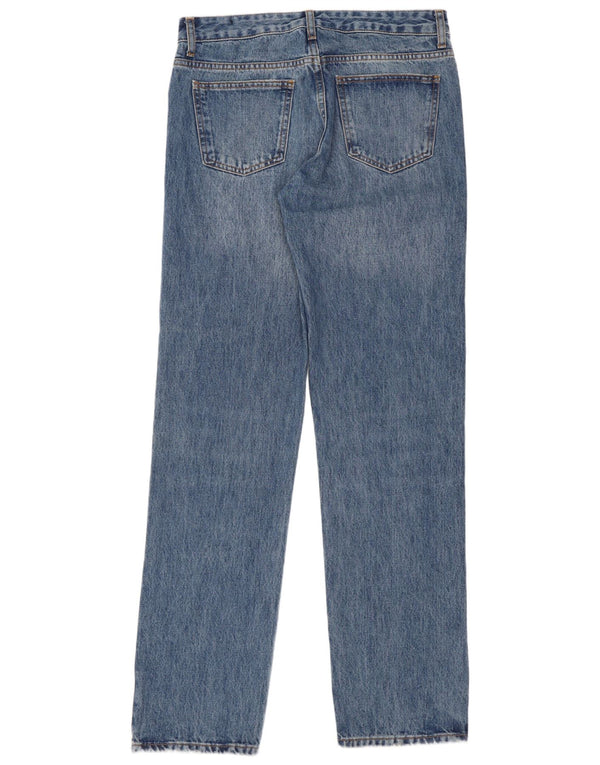Zara Womens Straight Jeans EU 38 Small W28 L33 Blue Cotton