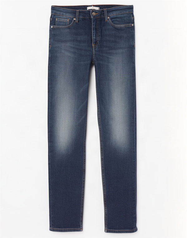 Tommy Hilfiger Womens Rome RW Straight Jeans W27 L30 Blue Cotton