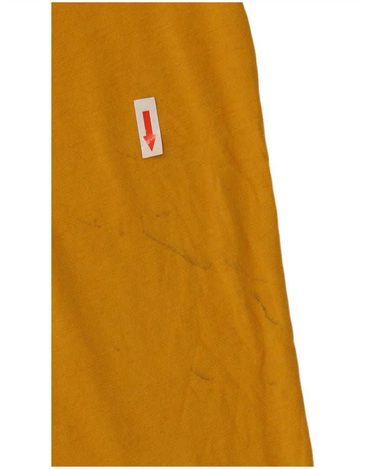 Jack Wills Mens T-Shirt Top Large Yellow Cotton