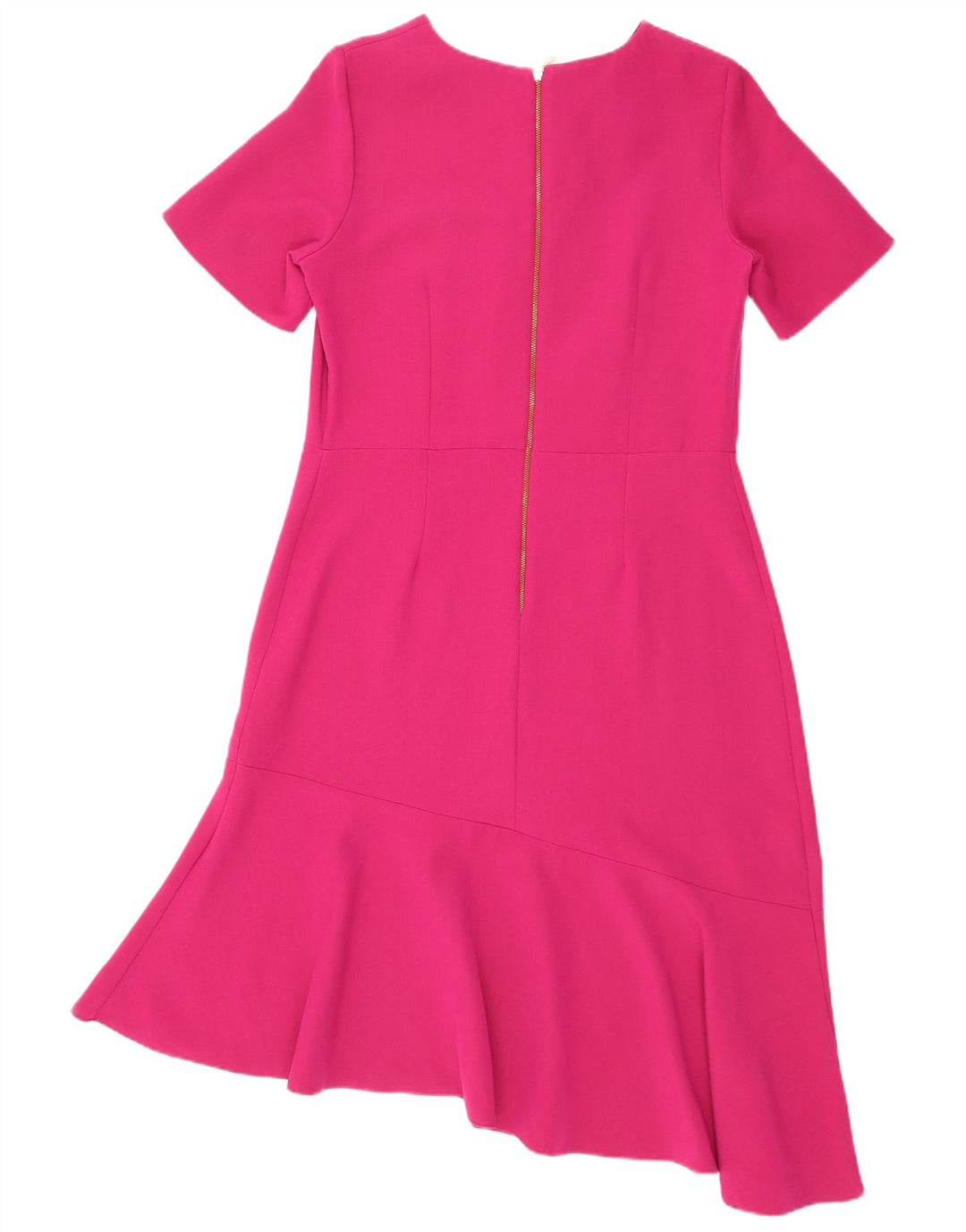 CLOSET Womens Asymmetric Asymmetrical Dress UK 16 Large Pink Polyester