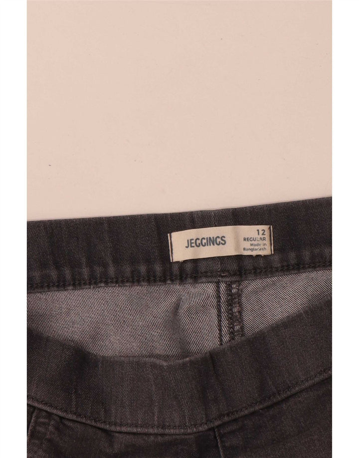 Marks & Spencer Womens Jegging Jeans UK 12 Medium W28 L28 Grey Cotton
