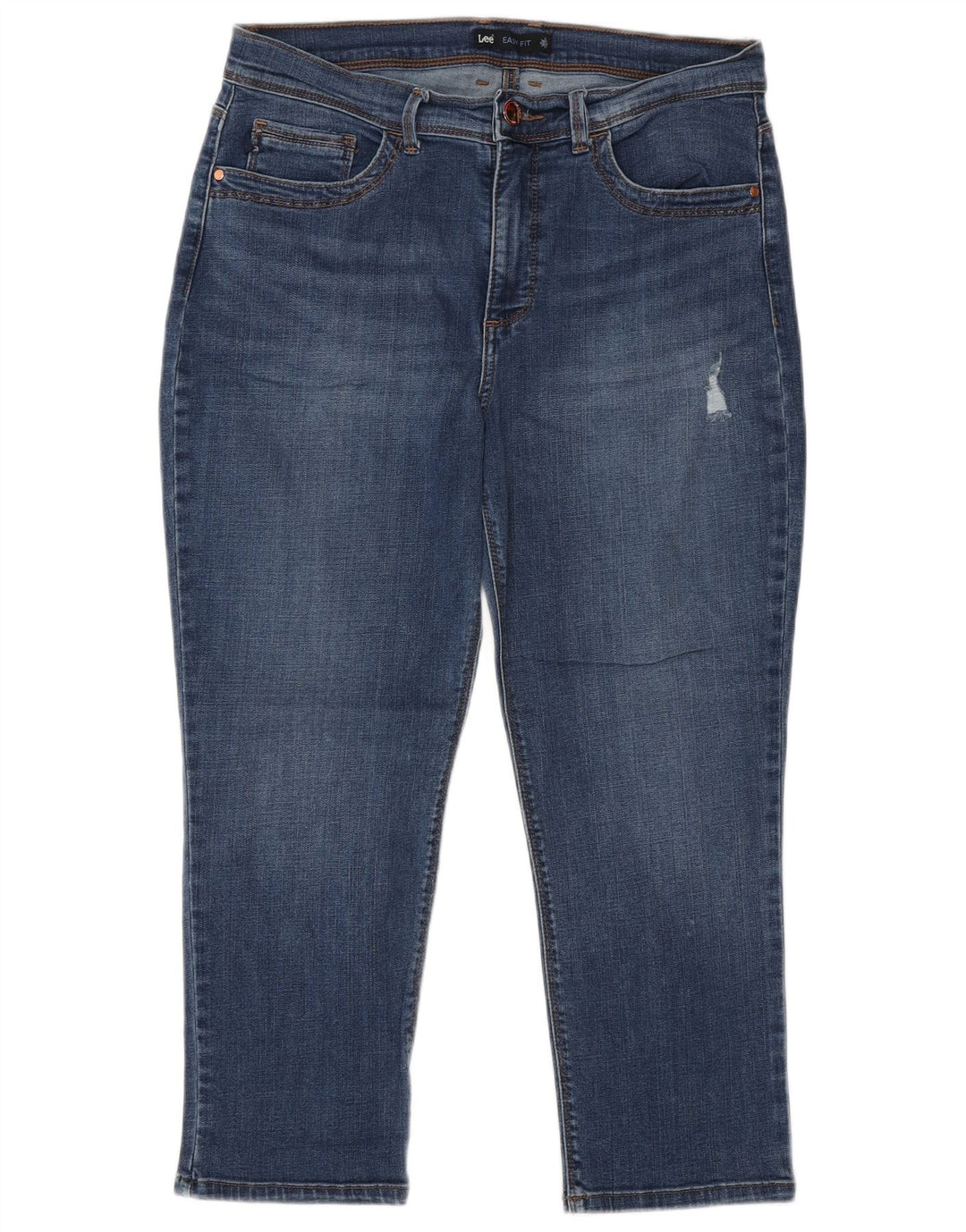 Lee Womens Capri Jeans US 10 Large W30 L23 Blue Cotton