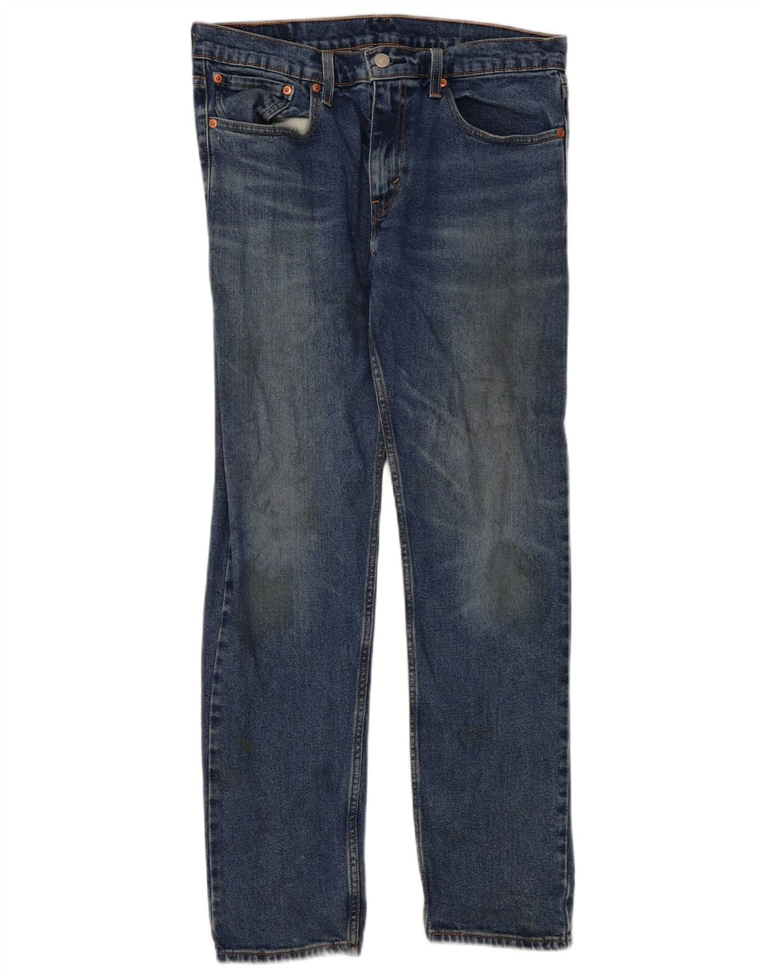 Levi's Womens 502 Tapered Jeans W31 L32 Blue Cotton