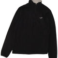 LOTTO Mens Zip Neck Fleece Jumper XL Black Polyester