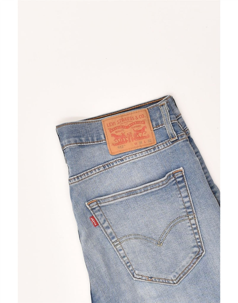 LEVI'S Mens 512 Skinny Jeans W31 L32 Blue Cotton | Vintage Levi's | Thrift | Second-Hand Levi's | Used Clothing | Messina Hembry 