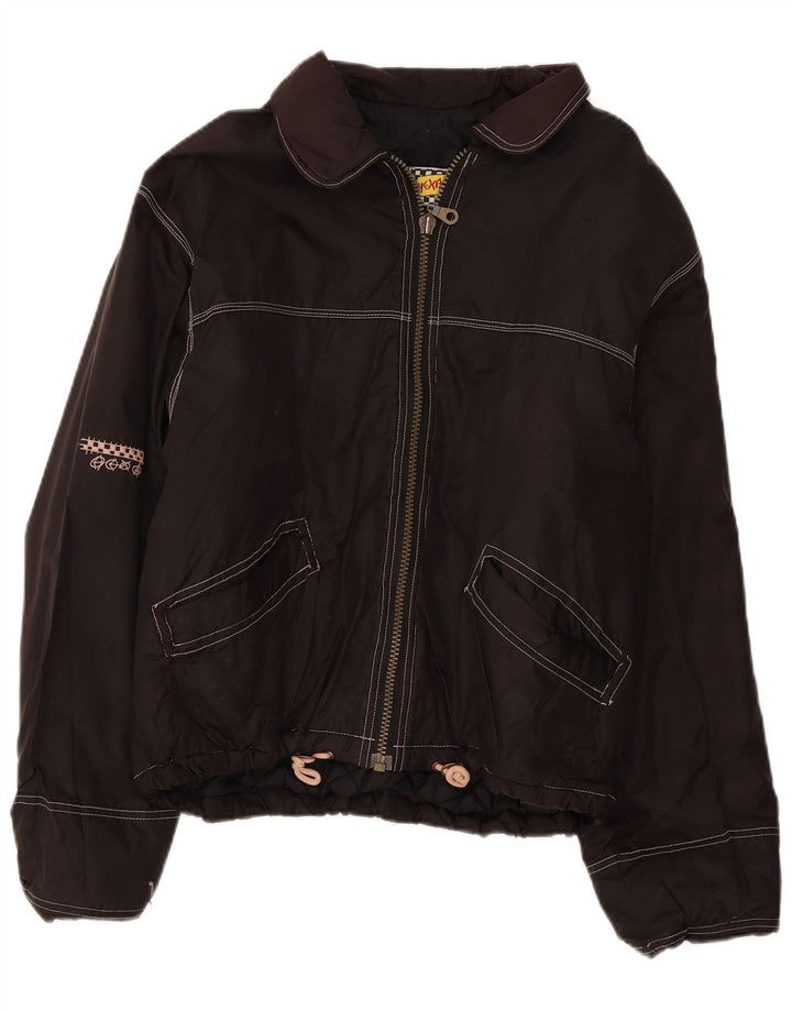 Vintage Mens Bomber Jacket UK 42 XL Black