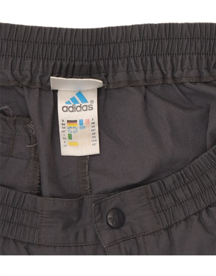 ADIDAS Mens Sport Shorts W38 XL Grey Polyester Vintage Adidas and Second-Hand Adidas from Messina Hembry 