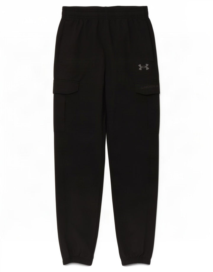 Under Armour Mens Cargo Tracksuit Trousers Joggers Medium Black Polyester