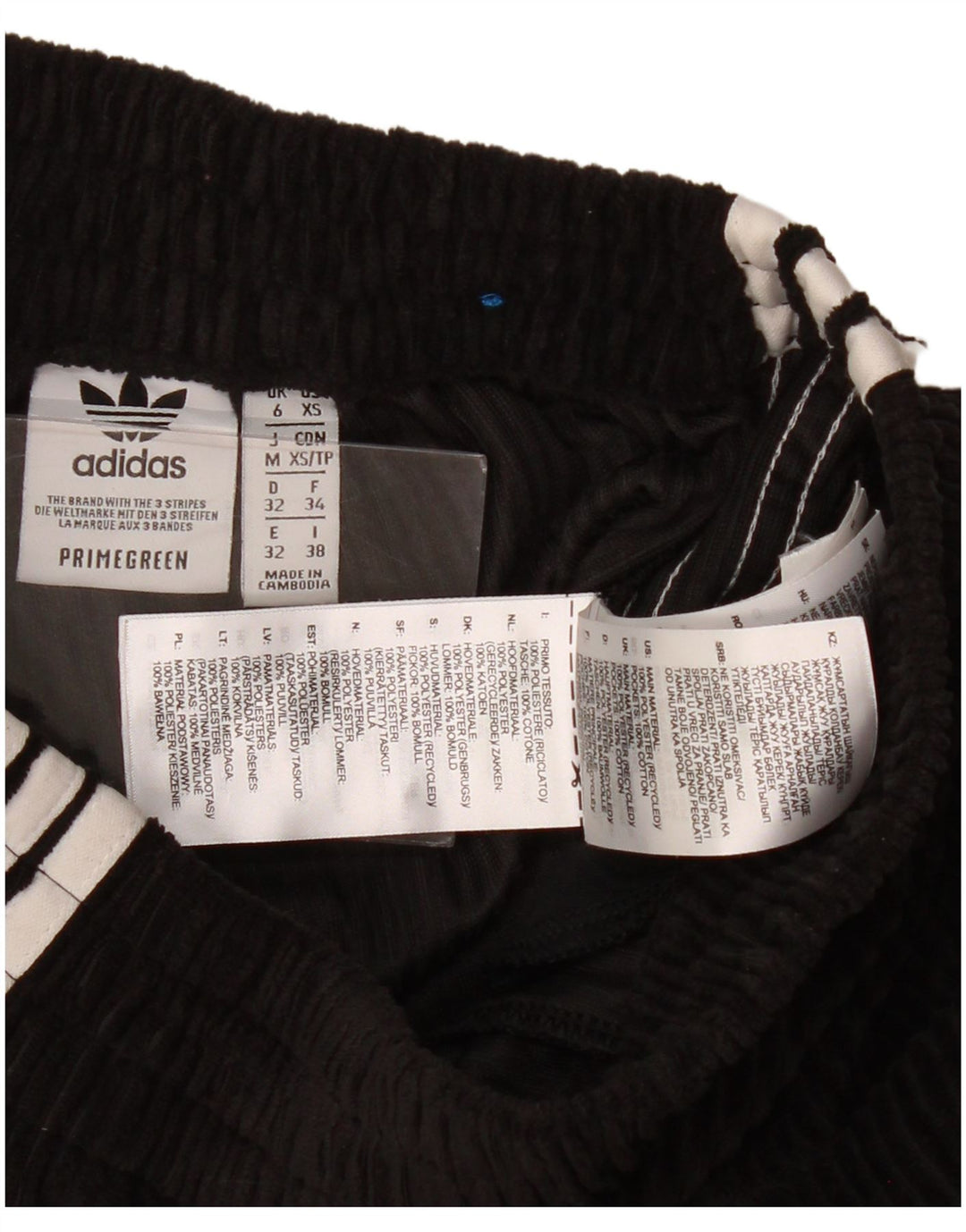 Adidas Womens Tracksuit Trousers UK 6 XS  Black Polyester