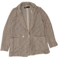 ZARA Womens Double Breasted Blazer Jacket UK 14 Medium Grey Check Vintage Zara and Second-Hand Zara from Messina Hembry 