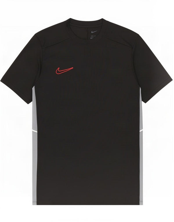 Nike Mens Dri Fit Slim T-Shirt Top Medium Black Colourblock Polyester