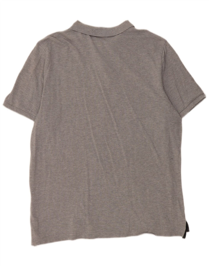 Nike Mens Polo Shirt XL Grey Flecked Cotton