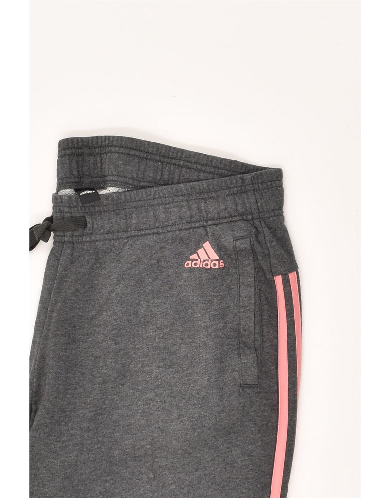 ADIDAS Womens Tracksuit Trousers Joggers UK 14 Large Grey | Vintage Adidas | Thrift | Second-Hand Adidas | Used Clothing | Messina Hembry 