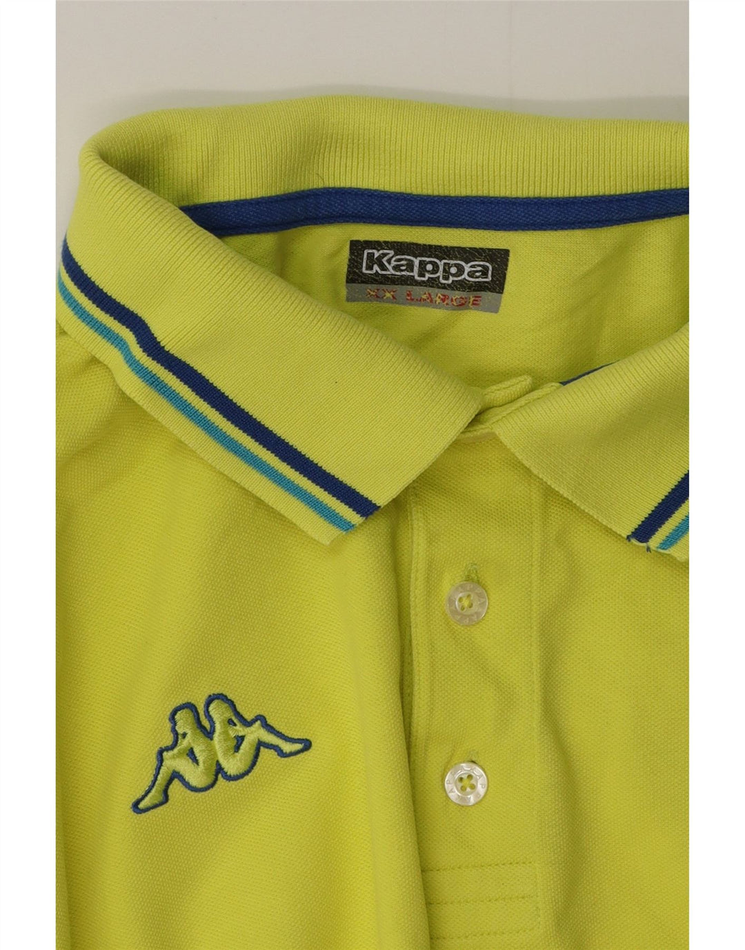 Kappa Mens Polo Shirt 2XL Green Cotton