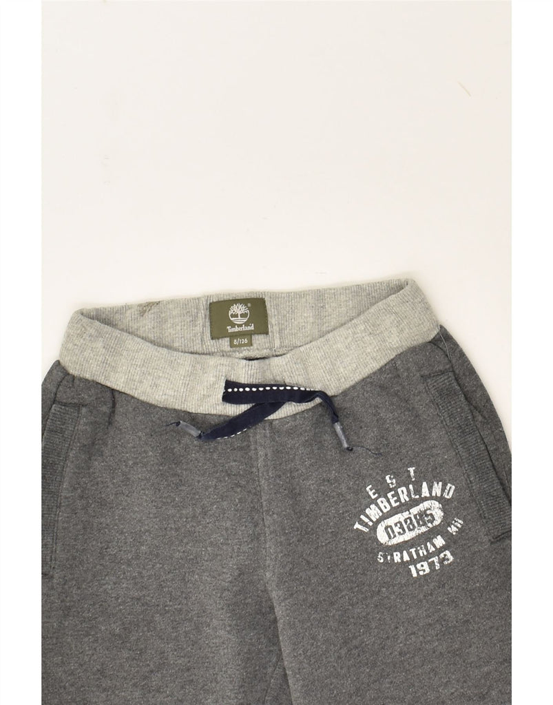 TIMBERLAND Boys Tracksuit Trousers Joggers 7-8 Years Grey Cotton | Vintage Timberland | Thrift | Second-Hand Timberland | Used Clothing | Messina Hembry 