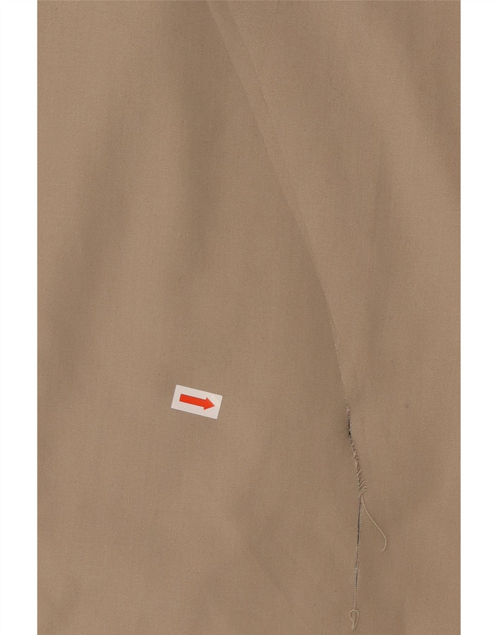 VINTAGE Womens Oversized Faux Fur Overcoat EU 40 Medium Beige Polyester