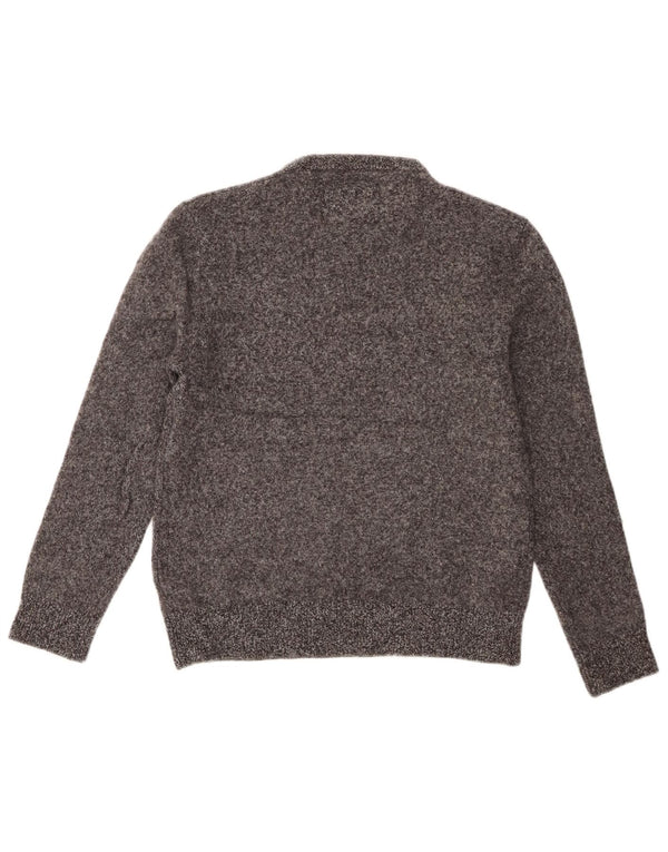 Jack Wills Boys Crew Neck Jumper Sweater 10-11 Years Large Grey Merino Wool