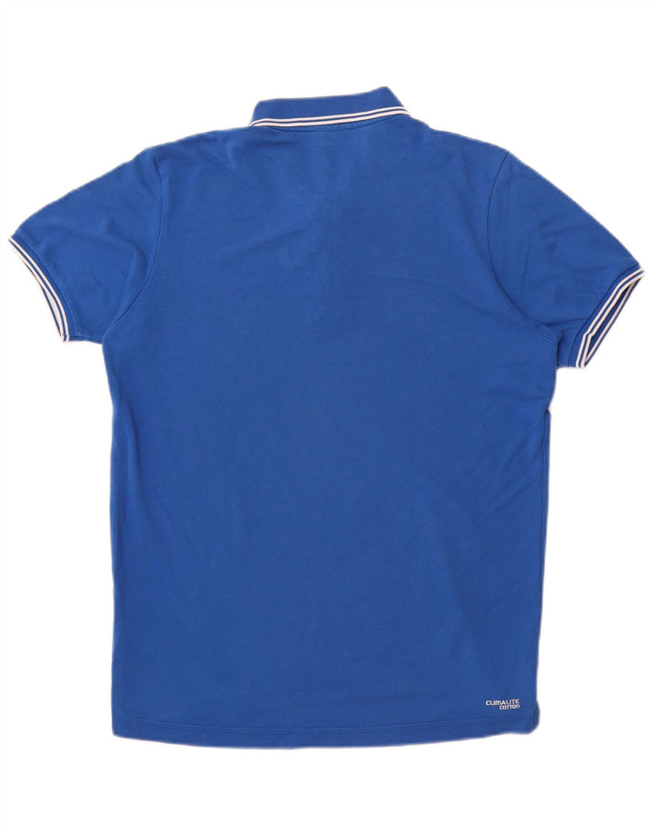 ADIDAS Mens Clima 365 Polo Shirt Medium Blue Cotton