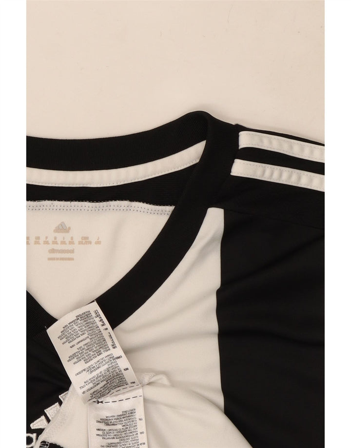 Adidas Mens Climacool T-Shirt Top 2XL White Colourblock Polyester