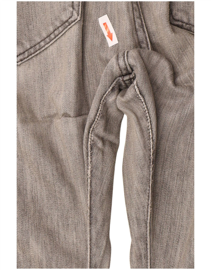 Levi's Mens 501 Straight Jeans W34 L34 Grey Cotton