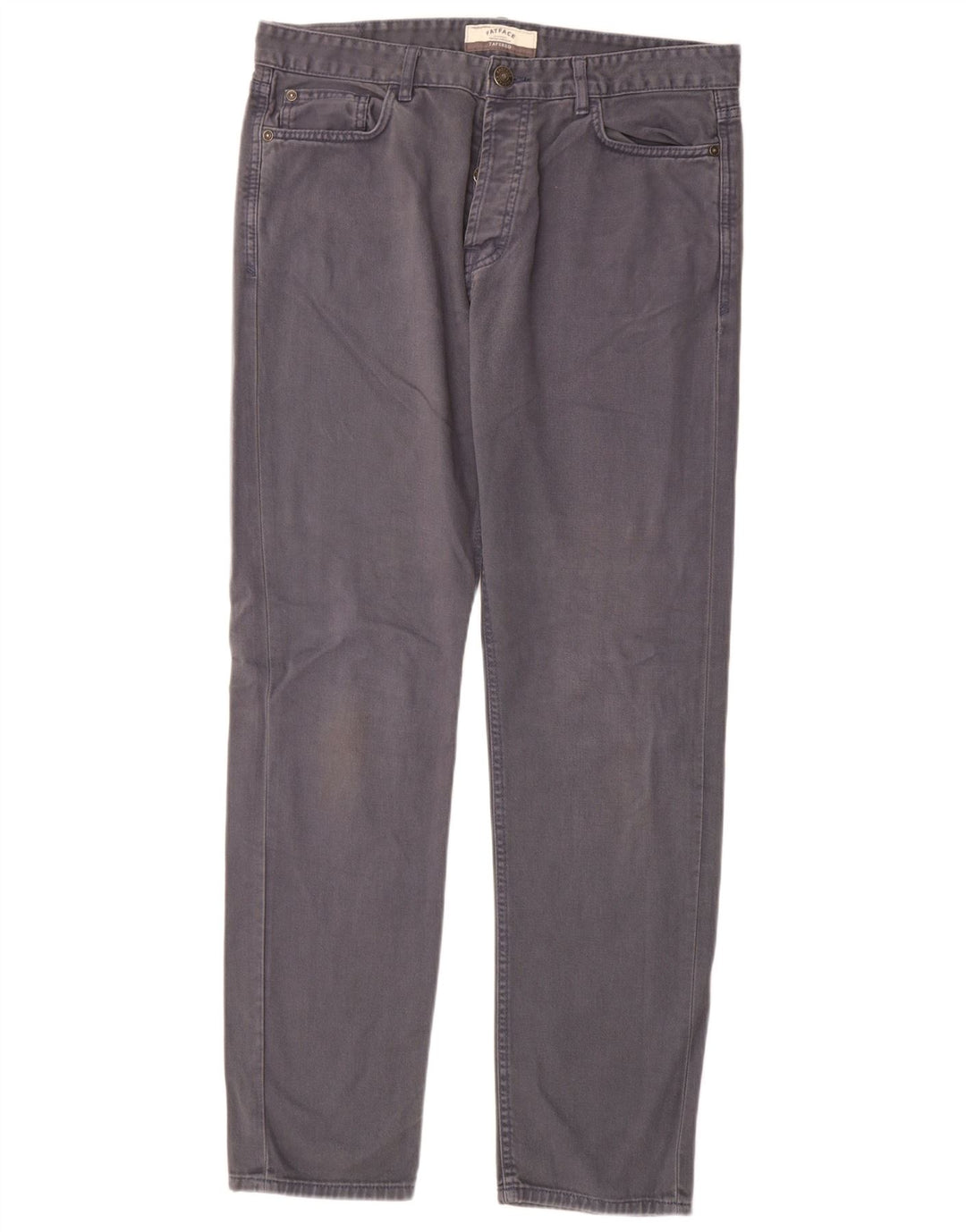 Fat Face Mens Tapered Jeans W34 L32 Grey Cotton