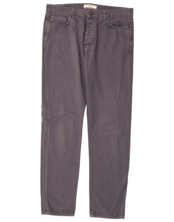 Fat Face Mens Tapered Jeans W34 L32 Grey Cotton