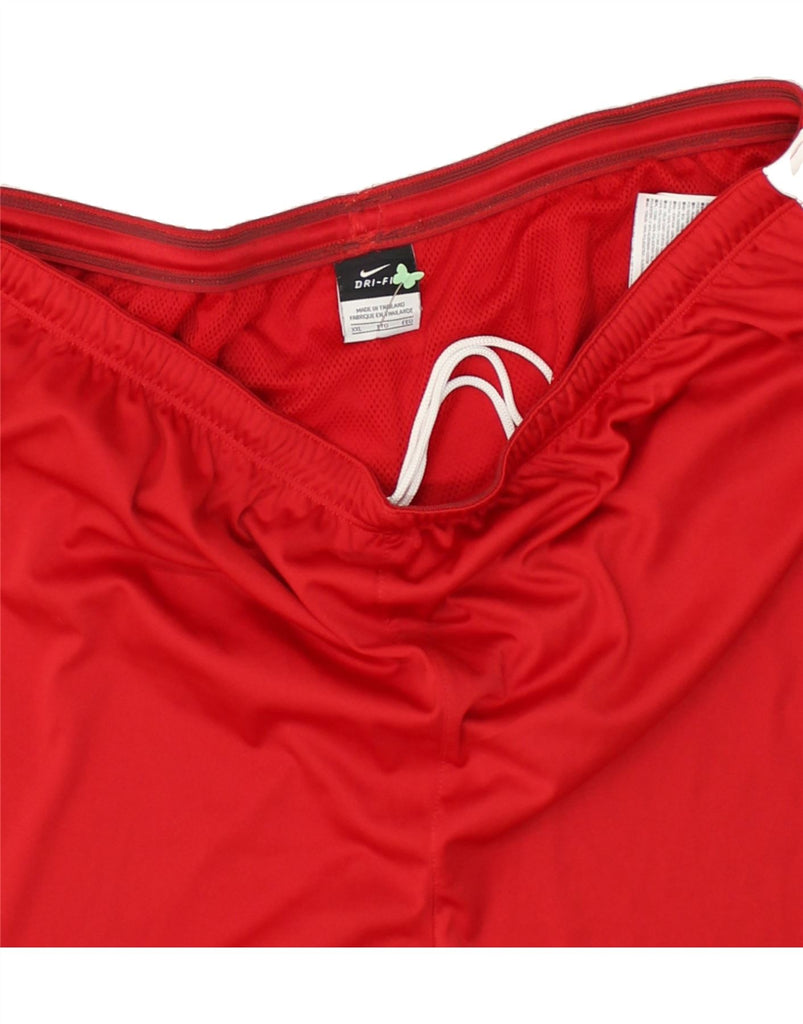 NIKE Mens Dri Fit Sport Shorts 2XL Red Polyester | Vintage Nike | Thrift | Second-Hand Nike | Used Clothing | Messina Hembry 